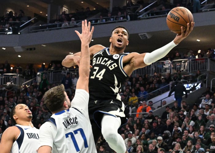 Giannis Antetokounmpo, Milwaukee Bucks, Luka Doncic, Dallas Mavericks